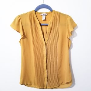 Yellow H&M dress blouse
